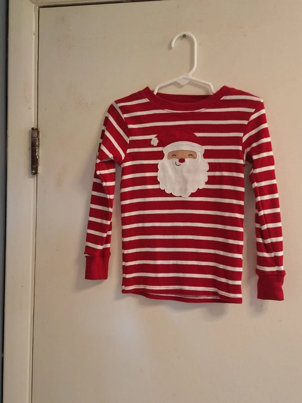 Santa red and white top 4T carter's